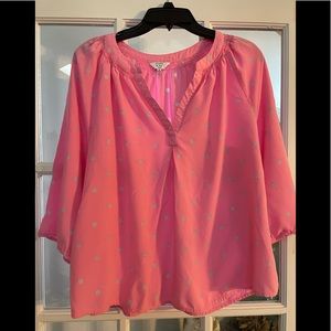 Crown and Ivey pink blouse.
